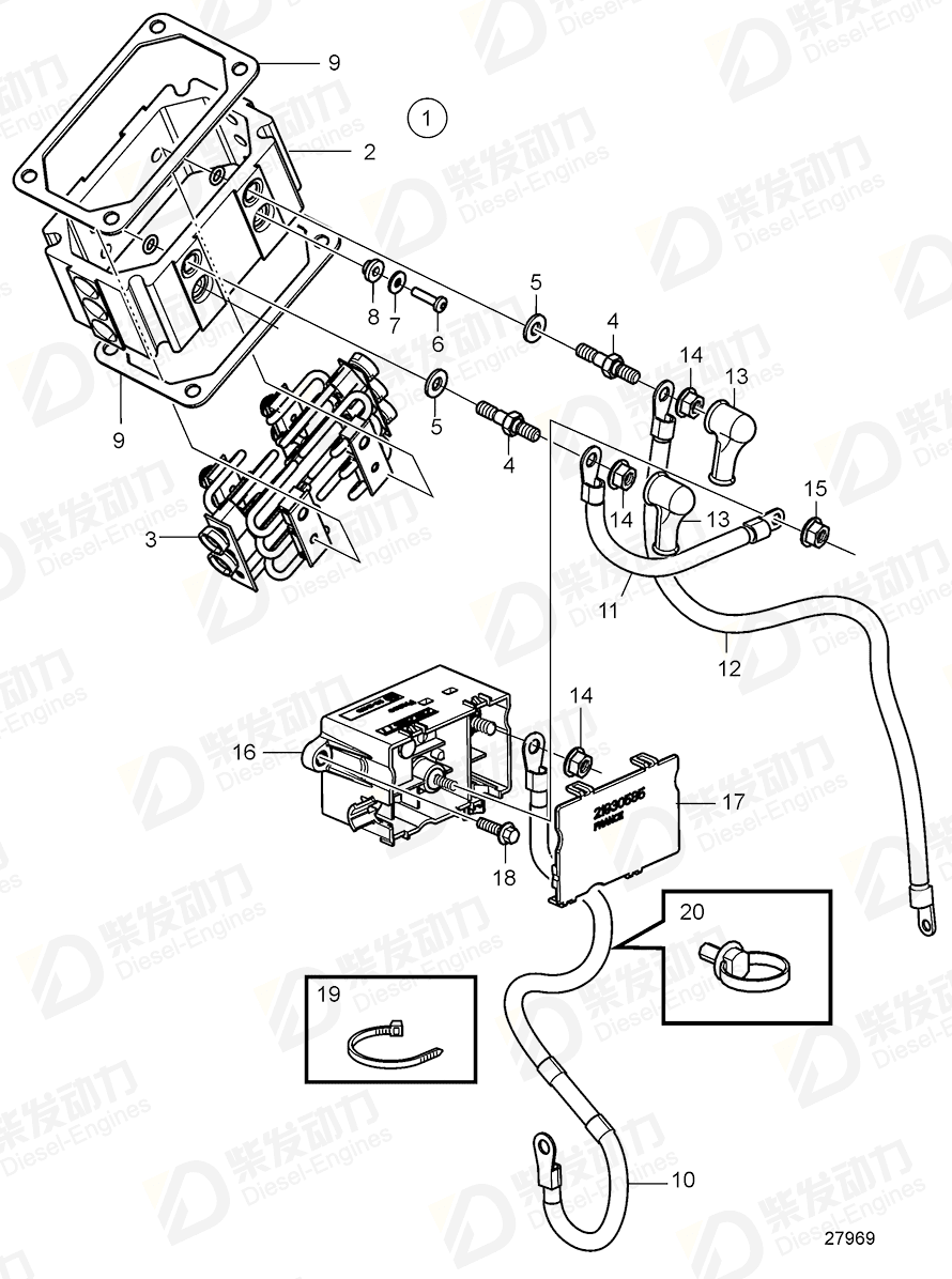 volvo penta Wiring harness 22063539 Drawing volvo penta Wiring harness 22063539 Drawing